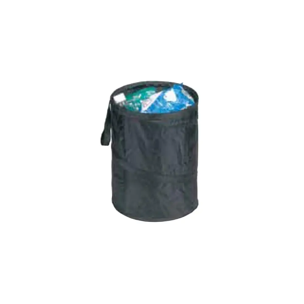 Space Saver Trash Can - 13" x 9-1/2" - HOPTRASH13-BLA-PDQ